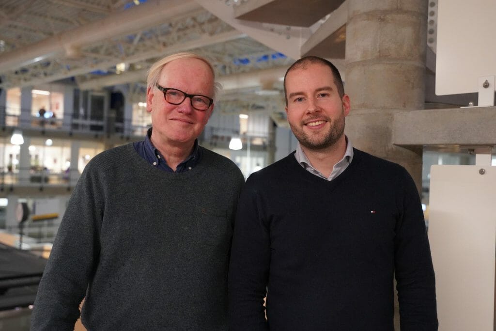 LUMC onderzoekers Bart van Hoek (l) en Bastian Ruijter (r)